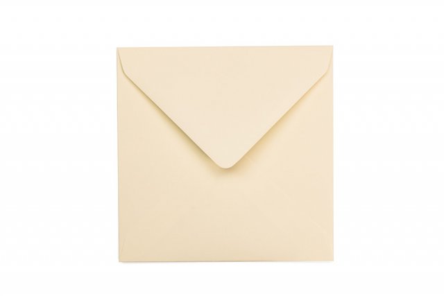 Vierkante enveloppen 155x155 mm, crème
