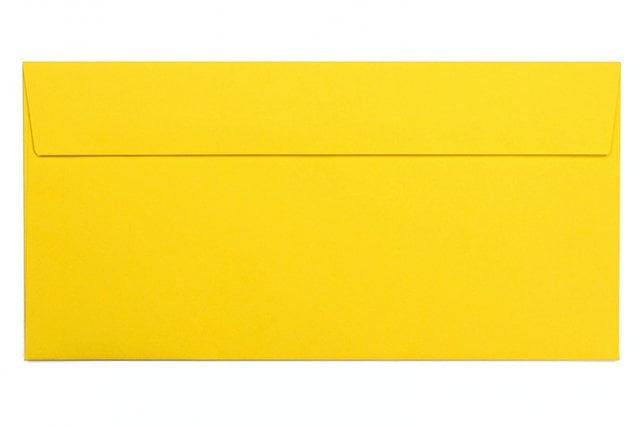 Enveloppen DIN lang zelfklevend, geel