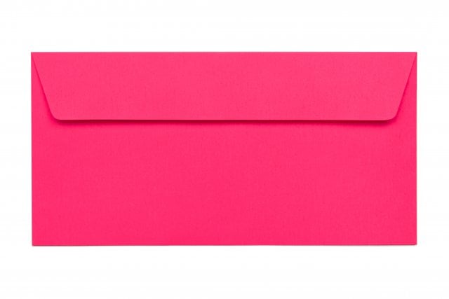Enveloppen DIN lang zelfklevend, neon roze