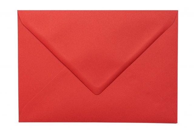 Enveloppen DIN C5, rood