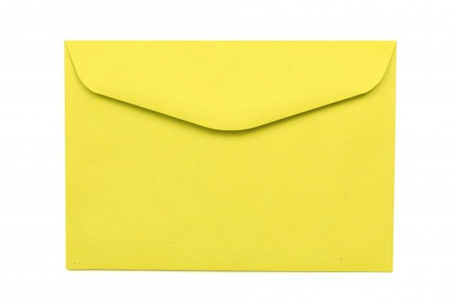 Enveloppen DIN C6, gerecycled geel