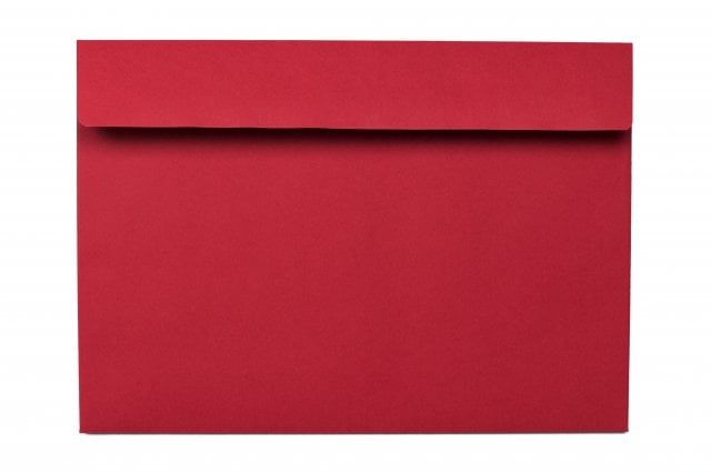 Enveloppen DIN C5 zelfklevend, donkerrood