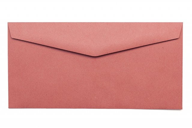 Enveloppen DIN lang, gerecycled rood