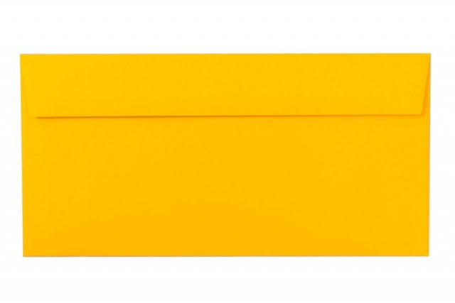 Enveloppen DIN lang zelfklevend, diepgeel