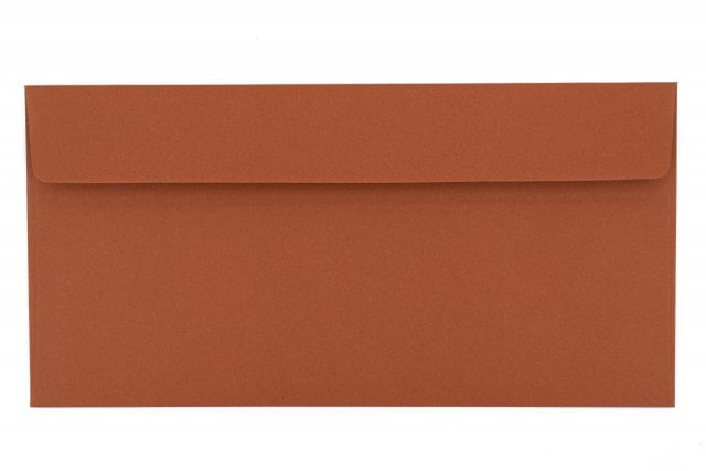 Enveloppen DIN lang zelfklevend, terracotta