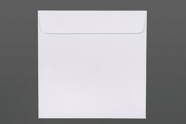 Vierkante enveloppen 160x160 mm, wit