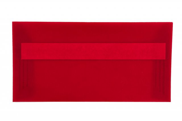Enveloppen DIN lang zelfklevend, transparant rood
