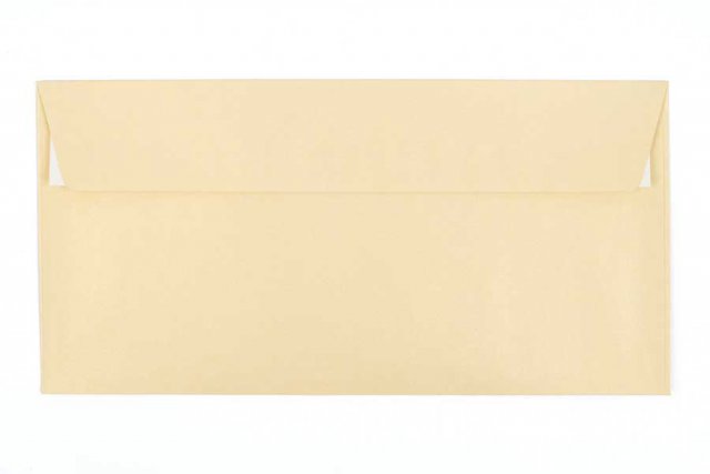 Enveloppen DIN lang zelfklevend, parelmoer champagne