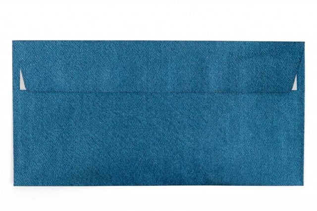 Enveloppen DIN lang zelfklevend, blauw metallic structuur
