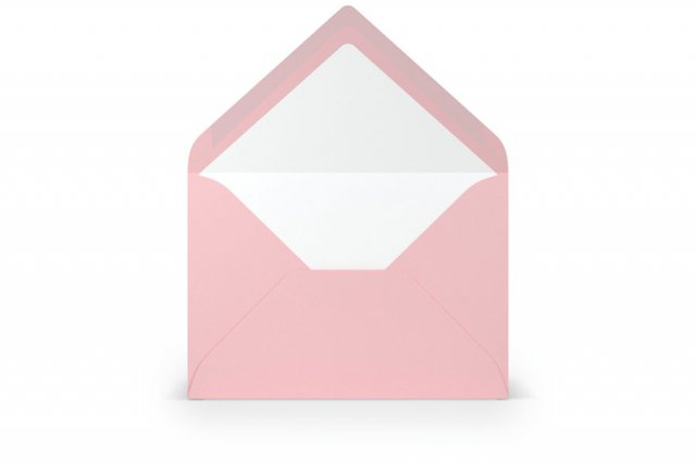Enveloppen DIN B6, roze gelinieerd
