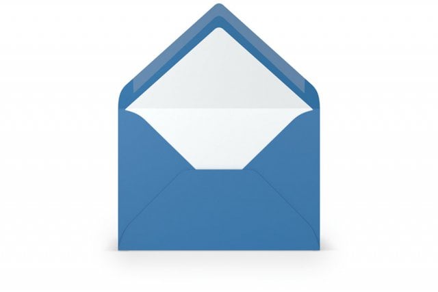 Enveloppen DIN B6, blauw gelinieerd