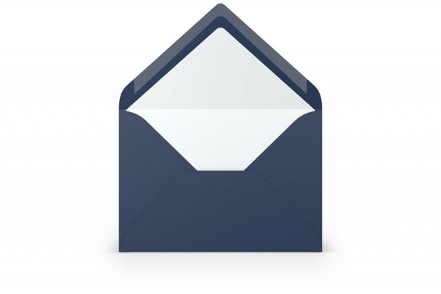 Enveloppen DIN B6, donkerblauw gelinieerd