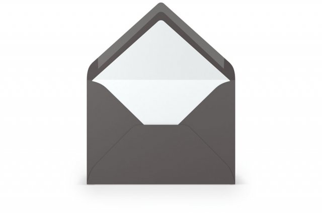 Enveloppen DIN B6, donkergrijs gelinieerd