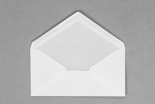 Enveloppen DIN lang, wit met voering