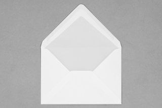 Enveloppen DIN C5, wit met voering