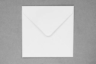 Vierkante enveloppen 130x130 mm, wit