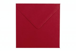 Vierkante enveloppen 130x130 mm, donkerrood