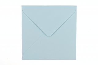 Vierkante enveloppen 130x130 mm, lichtblauw