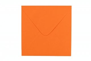 Vierkante enveloppen 155x155 mm, oranje