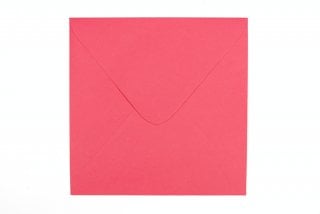 Vierkante enveloppen 155x155 mm, roze