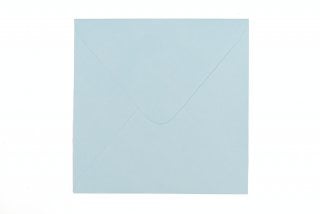 Vierkante envelop 155x155 mm, lichtblauw