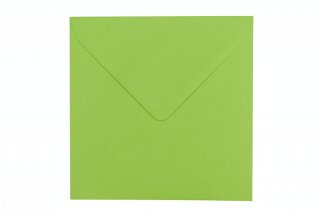Vierkante enveloppen 155x155 mm, groen
