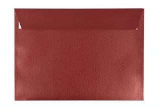 Enveloppen DIN C5 zelfklevend, parelmoer rood