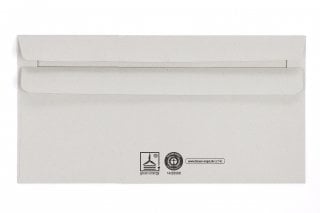 Enveloppen DIN lang, gerecycled grijs