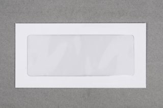 Enveloppen DIN lang met panoramavenster, wit