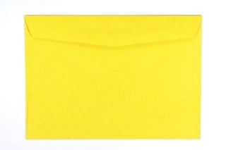 Enveloppen DIN B6, gerecycled geel