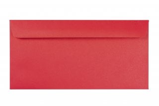 Enveloppen DIN lang+, bedrukking rood