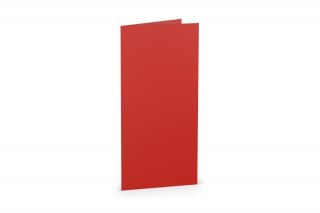 Vouwkaarten DIN lang, rood