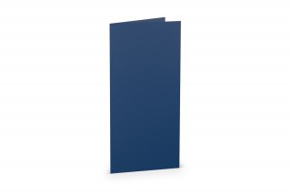 Vouwkaarten DIN lang, donkerblauw