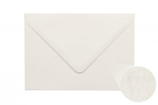 Enveloppen DIN B6, wit, gehamerd structuur