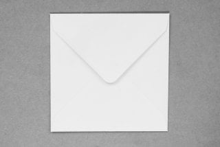 Vierkante enveloppen 110x110 mm, wit