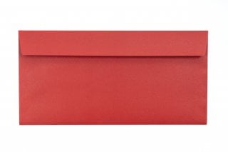 Enveloppen DIN lang zelfklevend, bedrukking rood