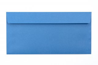 Enveloppen DIN lang zelfklevend, blauwe opdruk