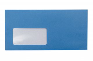 Enveloppen DIN lang met venster, blauwdruk