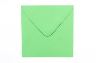 Vierkante enveloppen 110x110 mm, lichtgroen