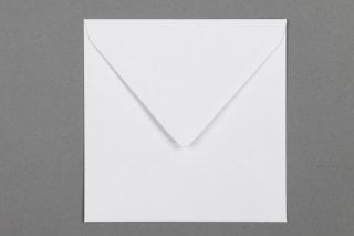 Vierkante enveloppen 140x140 mm, wit