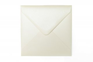Vierkante enveloppen 140x140 mm, parelmoer