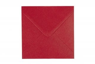 Vierkante enveloppen 140x140 mm, donkerrood
