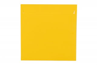 Vierkante enveloppen 220x220 mm, geel