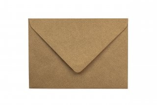 Enveloppen DIN C7, Natron kraftpapier geribd