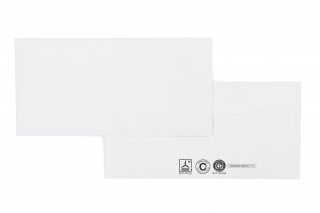 Enveloppen DIN lang+, gerecycled wit