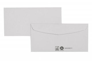 Enveloppen DIN lang+, gerecycled grijs