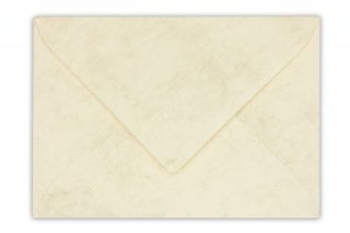 Enveloppen DIN C6, gemarmerd crème