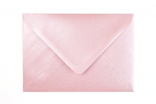 Enveloppen DIN C6, parelmoer roze