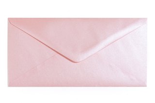 Enveloppen DIN lang, parelmoer roze
