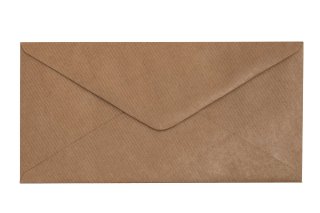 Enveloppen DIN lang, Natron kraftpapier geribd